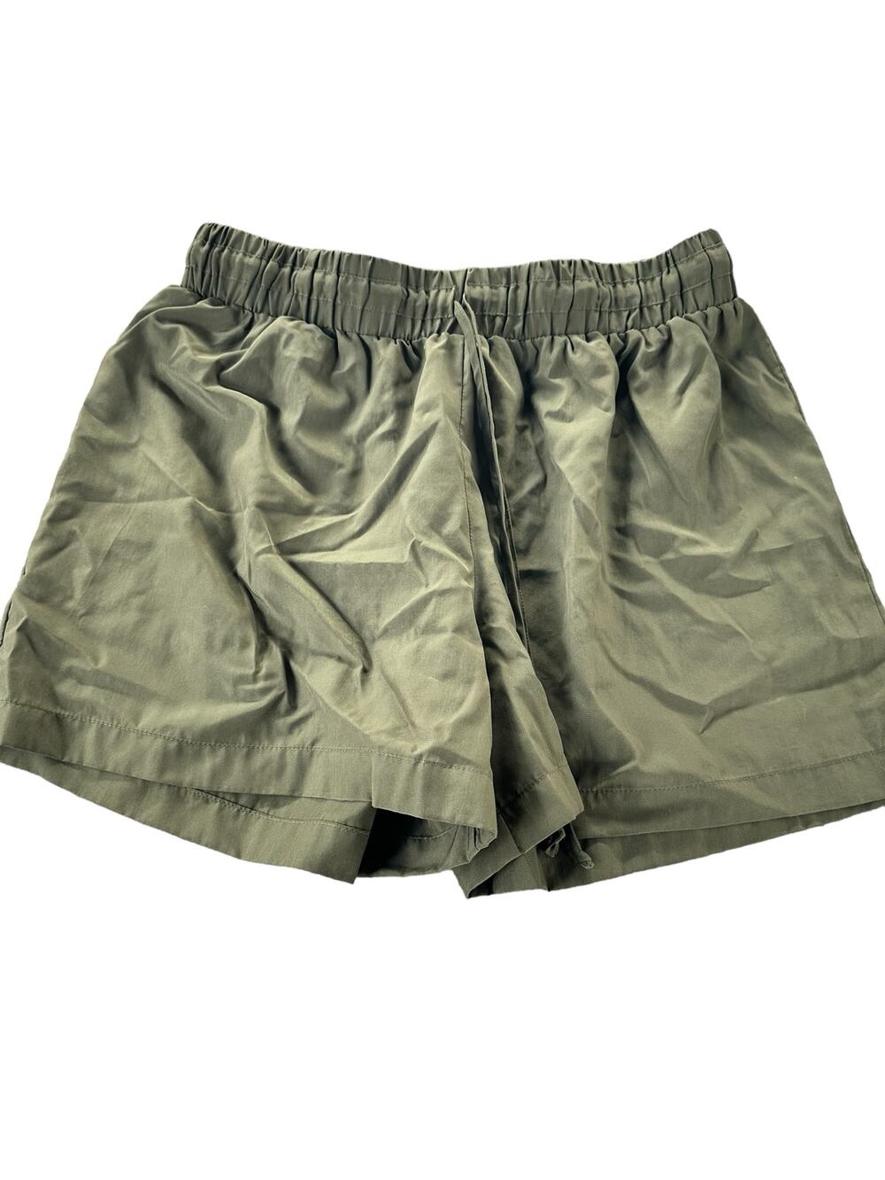 Mossimo Olive Army Green Drawstring Pull-On Chino Shorts Women's Size XS
